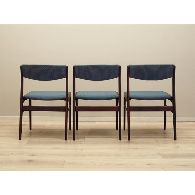 Wood Danish Rosewood Chairs, Denmark, 1970s, Set of 3 For Sale - Image 7 of 17