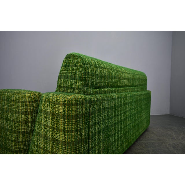 Vintage Italian Three-Seater Sofa in Green, 1970s For Sale - Image 16 of 18