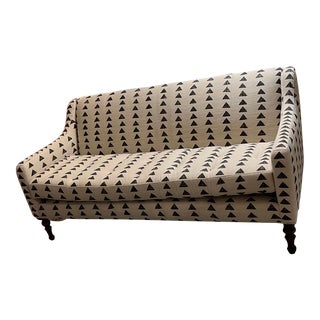 Arhaus Contemporary Upholstered Settee For Sale