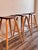 Wood Set of 3 Signed Stephen Swift Cherry and Ash Bar Stools (1996) For Sale - Image 7 of 7