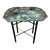 English Tole Tray Table with Floral Design, 20th Century For Sale