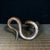Copper Vintage Solid Copper & Gilt Brass Cobra Snake Sculpture For Sale - Image 8 of 9