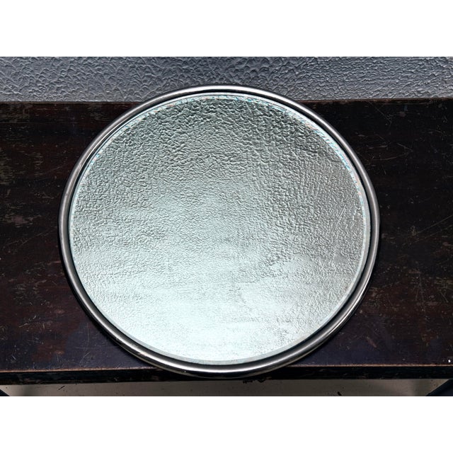 Vintage Mirror and Chrome Art Deco Vanity Plateau For Sale - Image 9 of 10