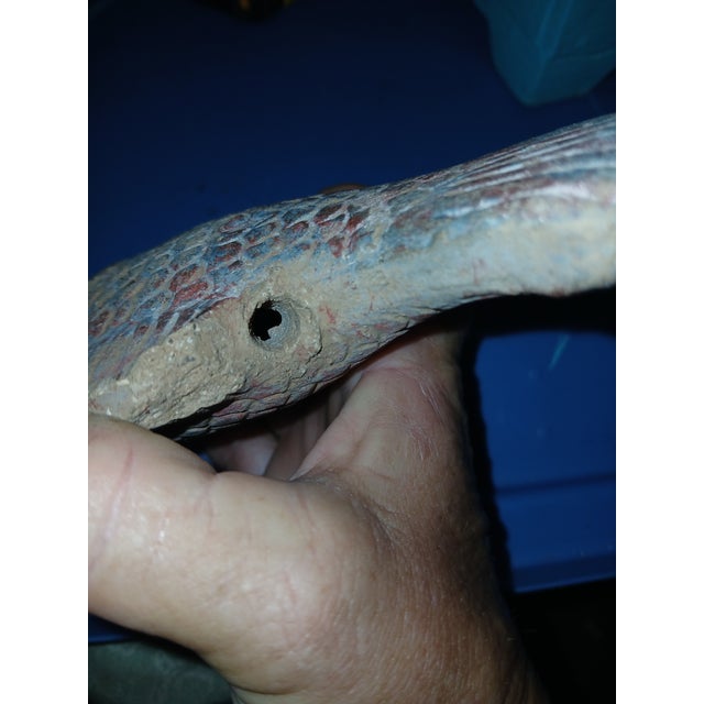 Coastal Vintage Terracotta Clay Fish Hanging Sculpture Figure For Sale - Image 3 of 8