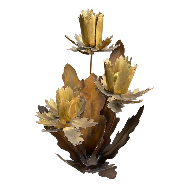 Flower Floor Lamp in the style of Maison Jansen, 1980s For Sale