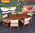 An awesome, narrower, retro dining set by Cargo Furniture. Likely late 70s/early 80s design, in Scandinavian style....