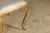 Mid-Century Modern Midcentury French Gilt Metal Benches with Cabriole Legs and Upholstery, a Pair For Sale - Image 3 of 12