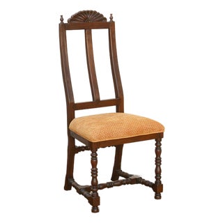 Antique Spanish Colonial Upholstered Chair For Sale