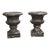 Pair of Circa 1850 French Nero Marquina Marble Table Vases For Sale
