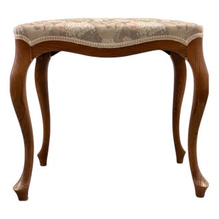 Mid-20th Century Stool with Cabriole Legs, Europe For Sale