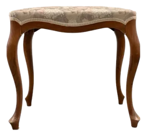 Mid-20th Century Stool with Cabriole Legs, Europe