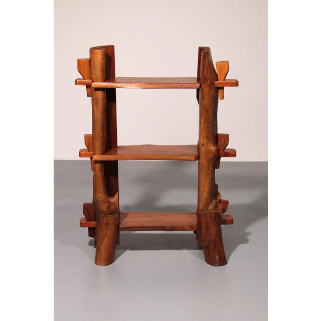 1960s Mid-Century French Wooden Bookcase, 1960s For Sale - Image 5 of 13