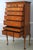 Queen Anne New England Queen Anne Style Cherry Finish Tall Highboy For Sale - Image 3 of 15