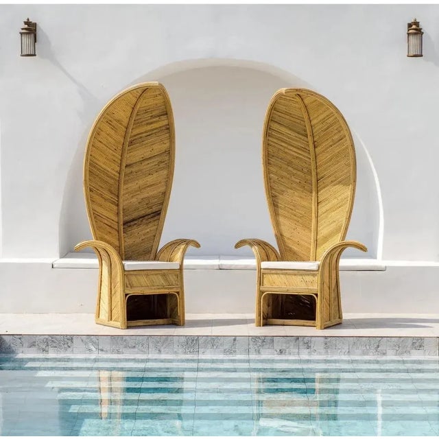 Large Rattan Armchair For Sale - Image 13 of 13