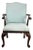Antique George II Mahogany Gainsborough Open Arm Chair C. Mid 18th Century For Sale