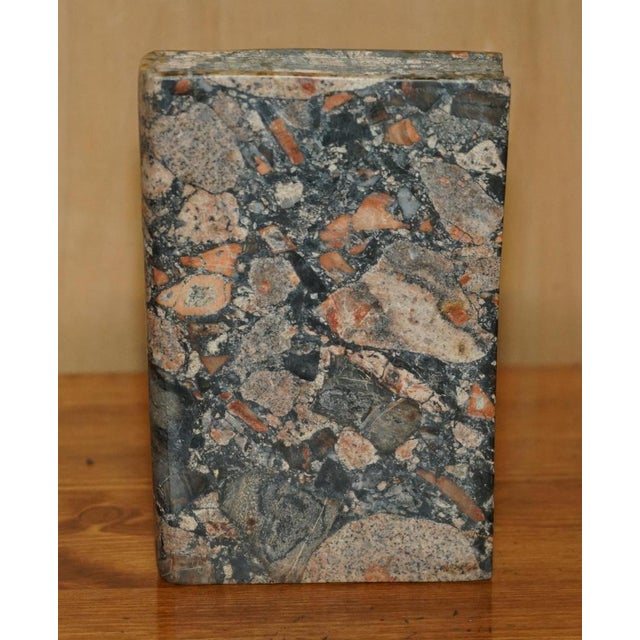 Carved Marble Library Book, 1900s For Sale - Image 4 of 14