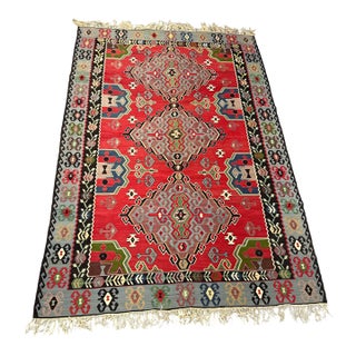 6ft 4in × 10ft 6in Turkish Kilim Area Rug For Sale