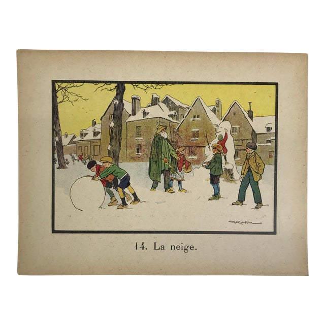 Mid 19th Century Jean-François Raffaëlli – French Educational Illustration / Children 0 For Sale