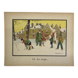 Mid 19th Century Jean-François Raffaëlli – French Educational Illustration / Children 0