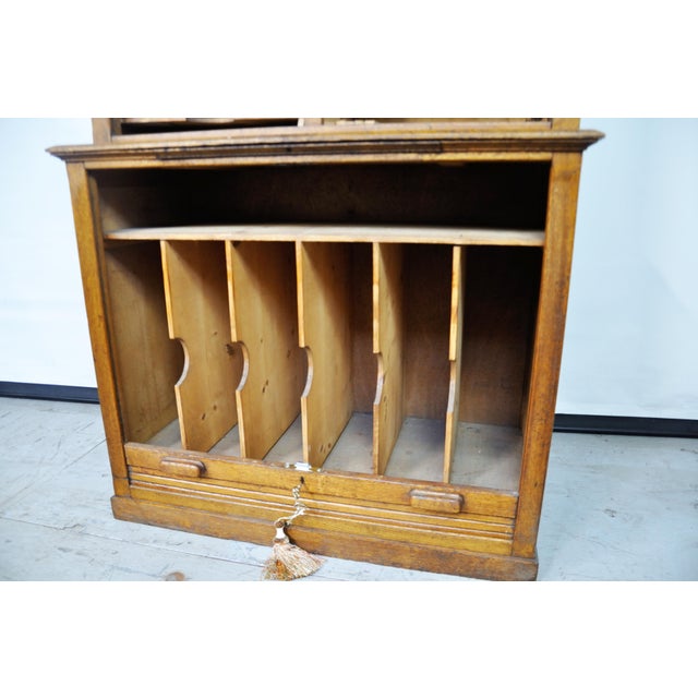 Antique Dutch Art Deco Roll Top File Chairish