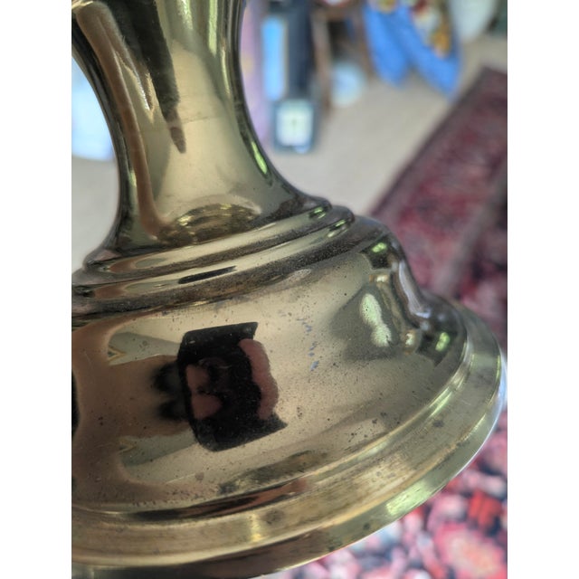 Vintage Solid Brass Stiffel Table Lamps- A Pair For Sale - Image 12 of 16