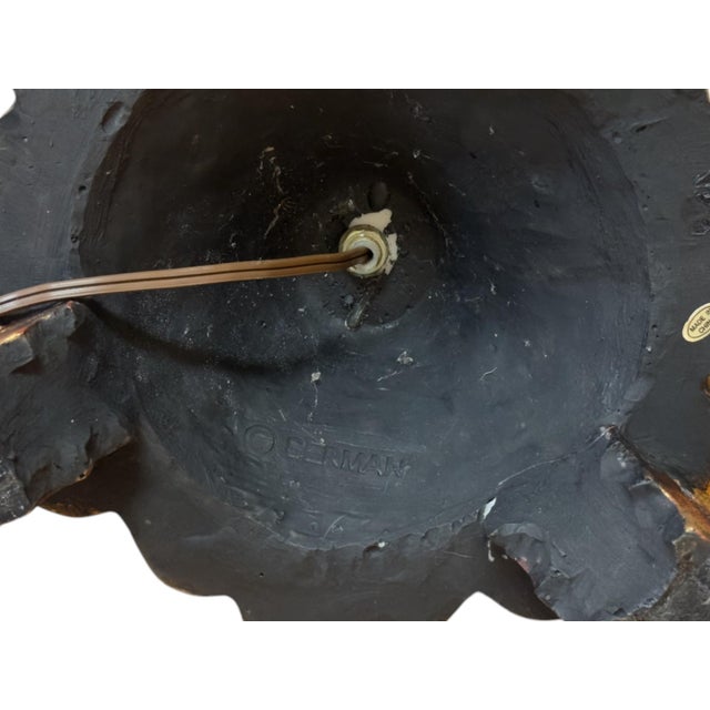 Vintage Italian Neoclassical Column Lamp, Signed Berman For Sale - Image 9 of 9