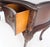 Very Fine Carved Mahogany 3 drawers c1940s Vanity Console Table Writing Desk For Sale - Image 10 of 14