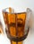 Metal 1970s Amber Glass Hammered Wrought Iron Sconces by Longobard - a Pair For Sale - Image 7 of 11