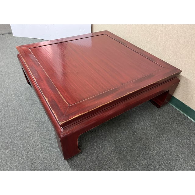 Ethan Allen Ming Dynasty Red Coffee Table Chairish
