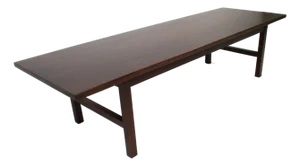 Mid 20th Century Jens Risom Danish Styled Walnut Coffee Table