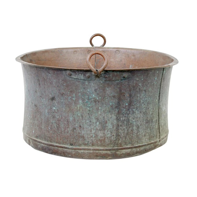 Description large 19th century cooking pot with original patina circa 1880. We are pleased to offer this large cooking...