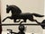 Vintage Full-Bodied Running Horse Weathervane on Painted Wood Display Base For Sale In Dallas - Image 6 of 18