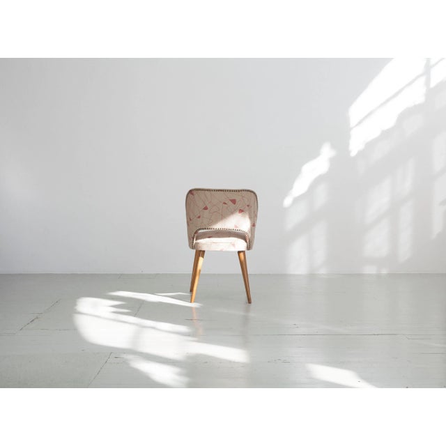 1950s Vintage German Original Vinyl Cover Cocktail Chair, 1950s For Sale - Image 5 of 18