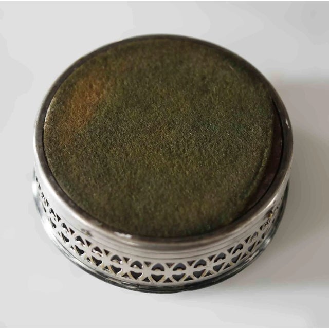 Antique Wine Coasters - Silver on Copper - Set of Eight For Sale In Providence - Image 6 of 9