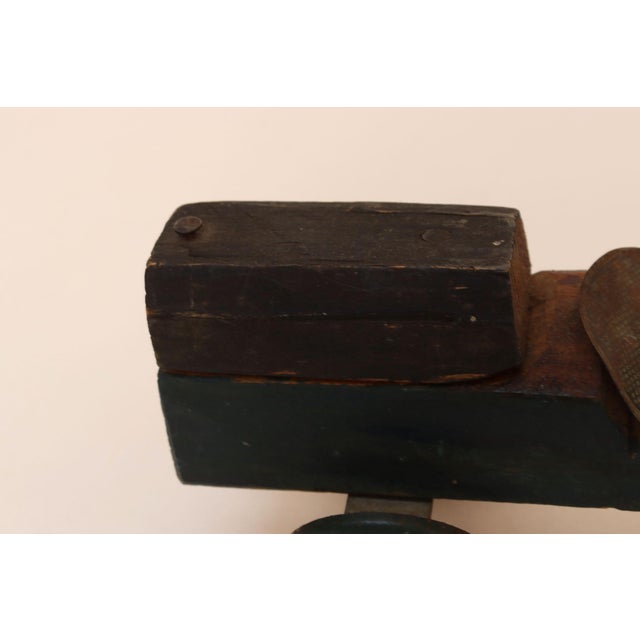 Vintage Handcrafted Wooden and Metal Soap Box / Pinewood Racer For Sale - Image 11 of 16