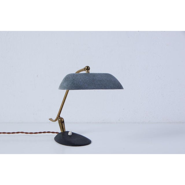 Vintage Table Lamp in Cast Iron & Brass, 1950s For Sale - Image 15 of 15