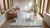 6x9 Ivory Hand-Knotted Wool Linear Motifs Tribal Modern Carpet Rug For Sale - Image 12 of 12