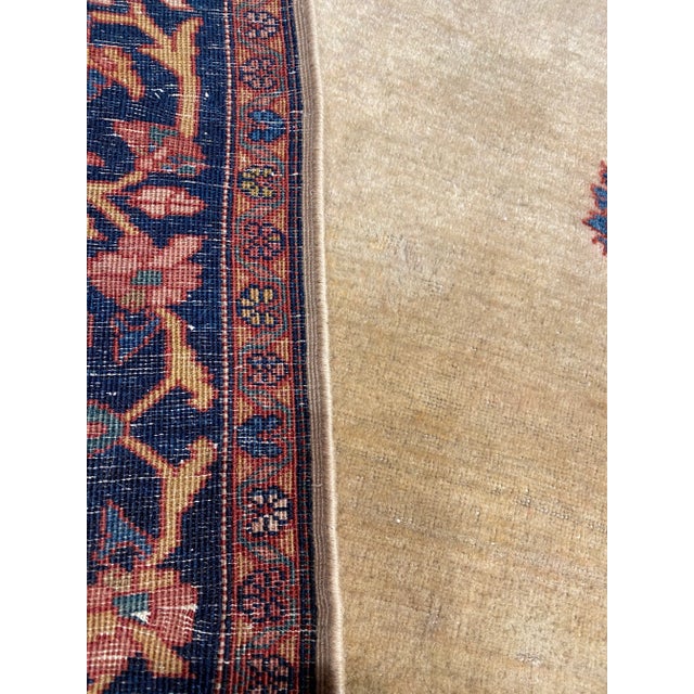 Textile Early 21st Century Ivory Super Fine Persain Antique Sarouk Farahan For Sale - Image 7 of 8