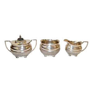 British Colonial Antique 1910 Cheltenham Silver Coffee Service Sheffield England