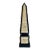 Neoclassical Stone & Black Marble Obelisk With Bronze Details For Sale
