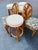 Late 20th Century Vintage Pencil Reed Rattan Dining Chairs - A Pair For Sale - Image 5 of 10
