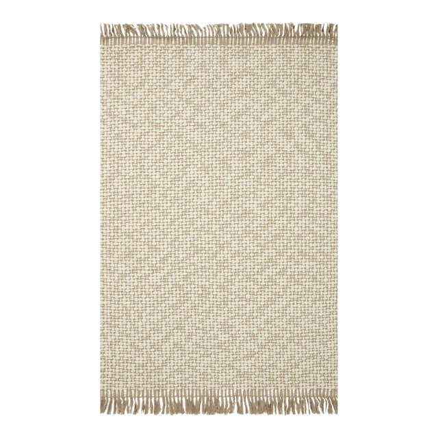 Amber Lewis x Loloi Yellowstone Natural / Ivory 8'-6" x 11'-6" Area Rug For Sale