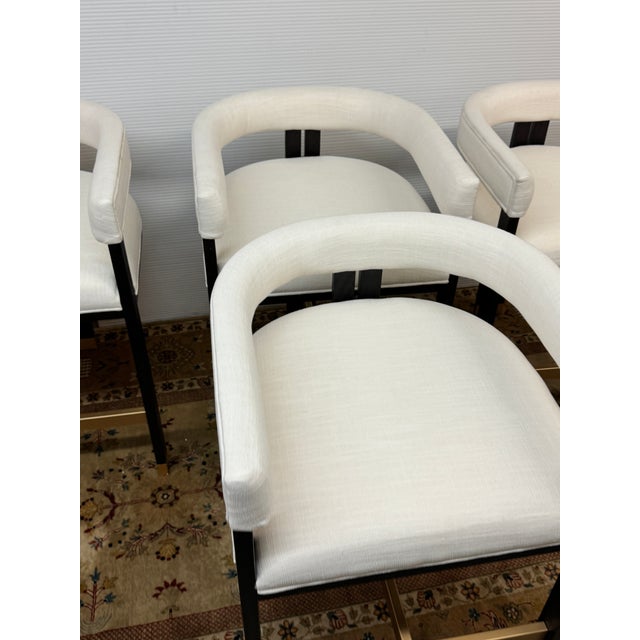 Worlds Away Cruise Counter Stools, Set of Four For Sale - Image 10 of 12