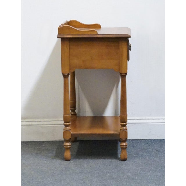 Tell City Young Republic Solid Hard Rock Maple Colonial Early American 19" Nightstand For Sale - Image 11 of 11