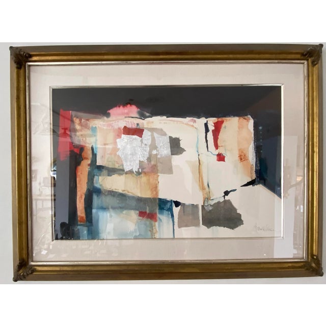 Harold Larson Painting Abstract Mixed Media Collage For Sale - Image 13 of 13