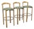 Postmodern Bar Stools from Casala, Germany, 1980s, Set of 3 For Sale