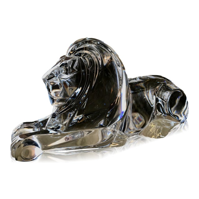 1986 Regal Steuben Crystal Lion Figurine Chairish