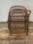 Offered is a vintage rattan French Riveria Bar Cart attributed to famous French designers Adrien Audoux and Frida Minet....