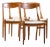 Barney Flagg for Drexel Parallel Mid Century Walnut Dining Chairs - Set of 4 For Sale