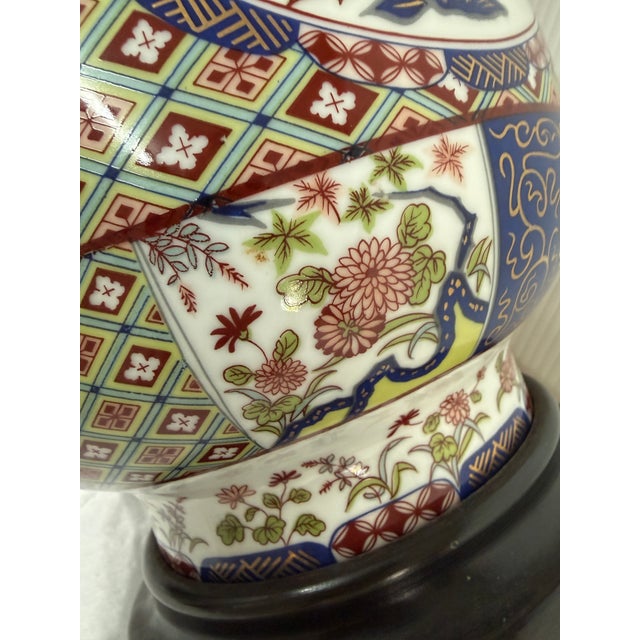 Japanese Imari Porcelain Table Lamp For Sale - Image 12 of 12